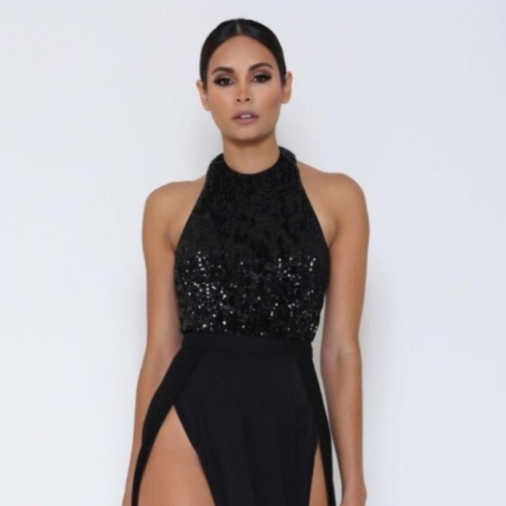 ABYSS Sequined Bodysuit NWOT